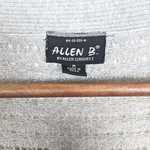 Allen B. By Allen Schwartz Grey Fly-Away Knit cardigan Women's Medium - Picture 4 of 4